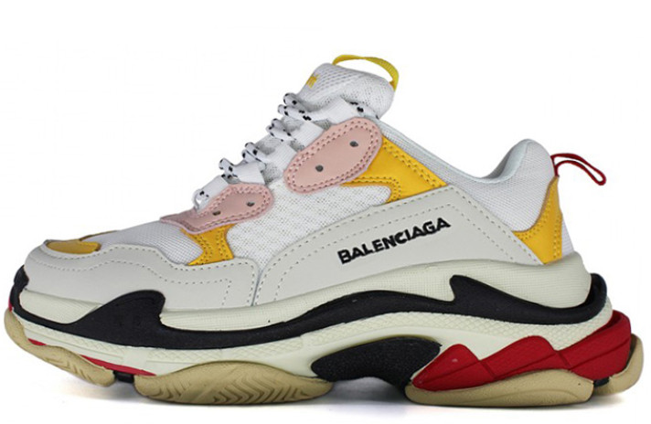 Кроссовки Balenciaga Triple S White Yellow Red 524038W09O59035 белые