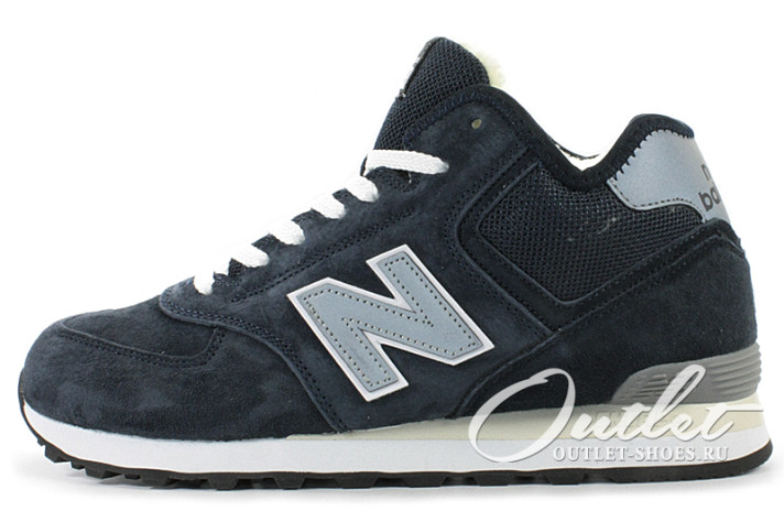 Кроссовки New Balance 574 High Winter Blue Grey  синие