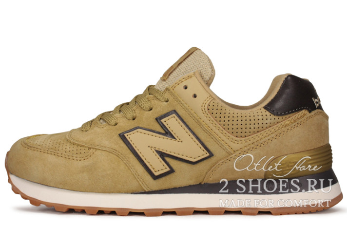 Кроссовки New Balance 574 Yellow Sand  желтые