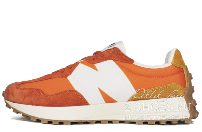 Кроссовки New Balance MS327CLA Orange White  оранжевые