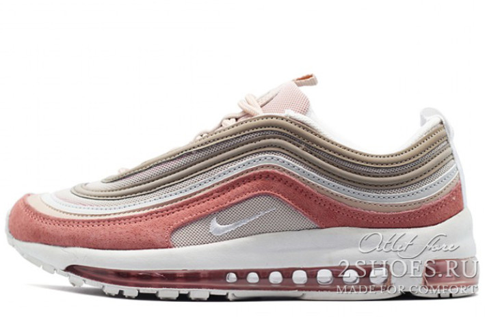 Кроссовки Nike Air Max 97 Particle Beige Rush Pink 312834-200 розовые