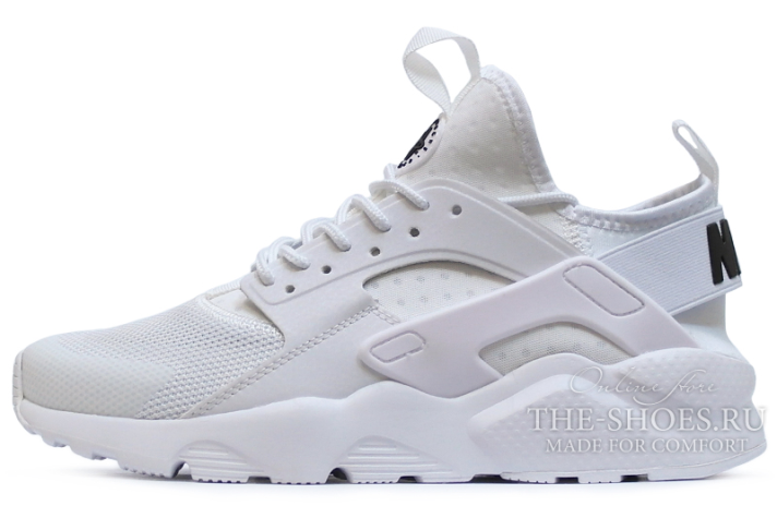 Кроссовки Nike Air Huarache Ultra Pure White 819685-101 белые