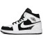 Кроссовки мужские Nike Air Jordan 1 Mid White Tuxedo