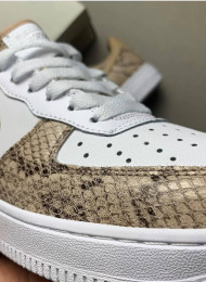 Кроссовки Nike Air Force 1 Low White Cocoa Snake живое фото 3