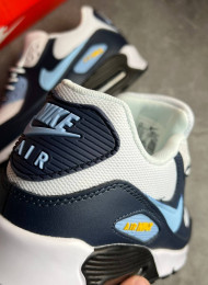 Кроссовки Nike Air Max 90 Dark Blue White живое фото 4